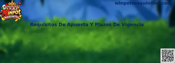 Requisitos De Apuesta Y Plazos De Vigencia en Winpot Maquinitas