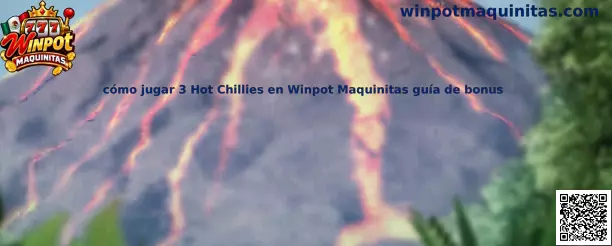 Imagen de referencia de 3 Hot Chillies para la guía de rodillos, símbolos especiales y bonus en Winpot Maquinitas